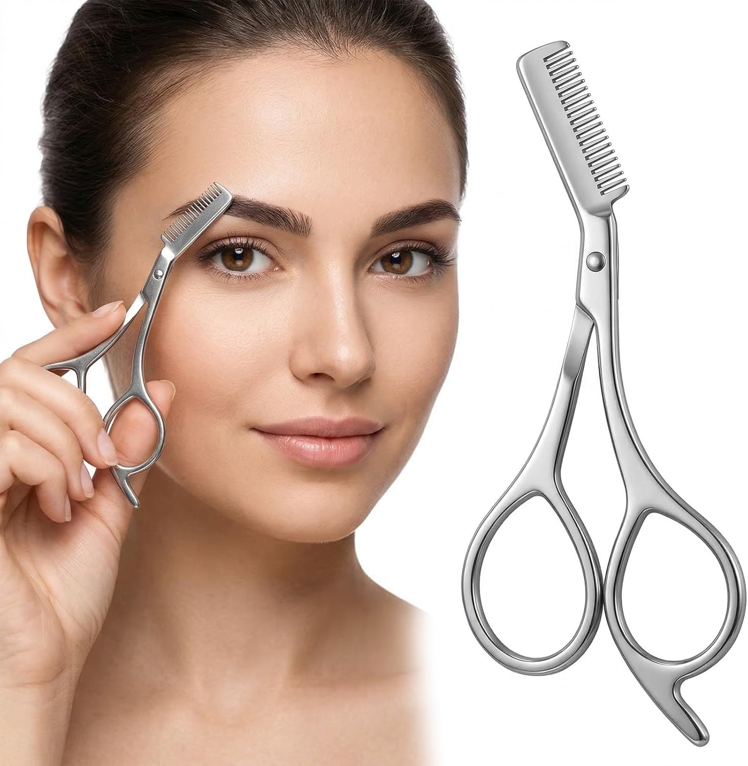 Men'S Grooming Mirror - مقص حواجب من الفولاذ المقاوم للصدأ