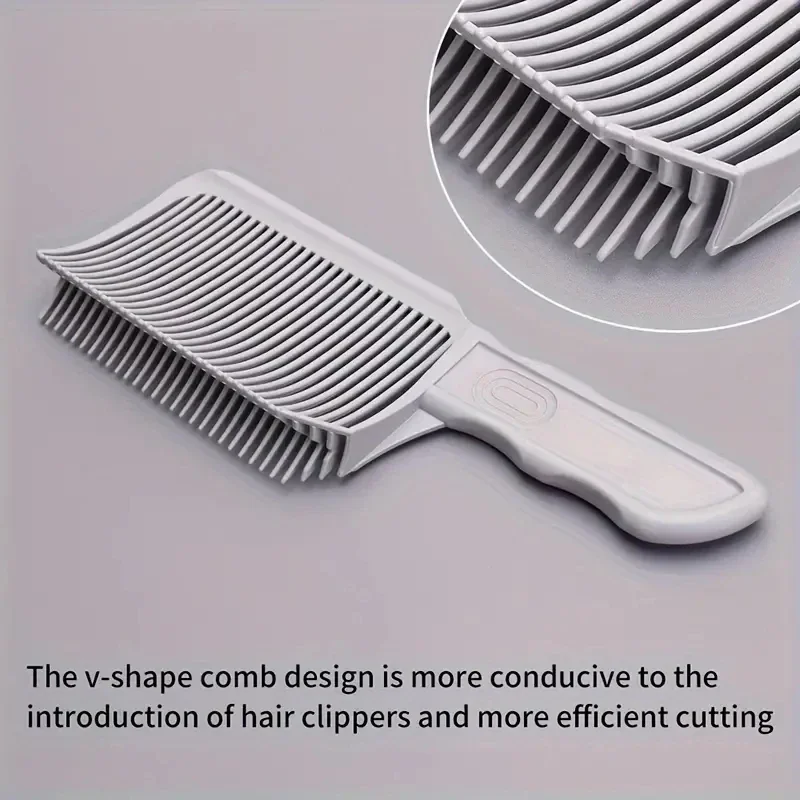 Men'S Grooming Hair - مشط تمويه الشعر الاحترافي للحلاقين، مشط