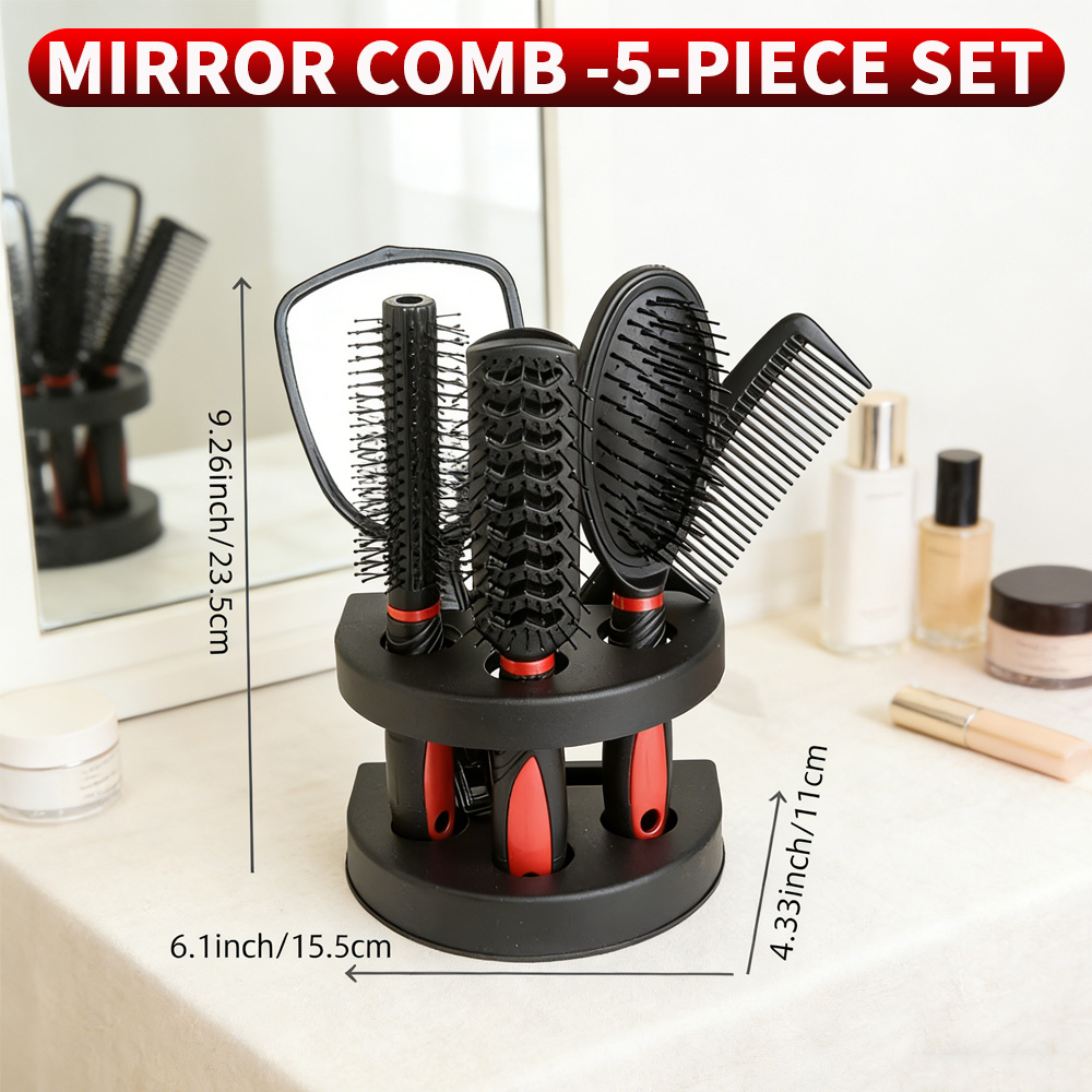 مجموعة مرآة ومشط 5 في 1 مع قاع - مراجعة Men'S Grooming Mirror وسعره