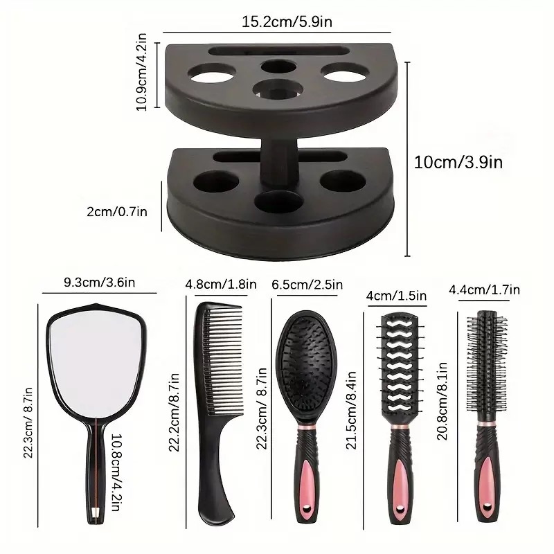مجموعة مرآة ومشط 5 في 1 مع قاع - مراجعة Men'S Grooming Mirror وسعره