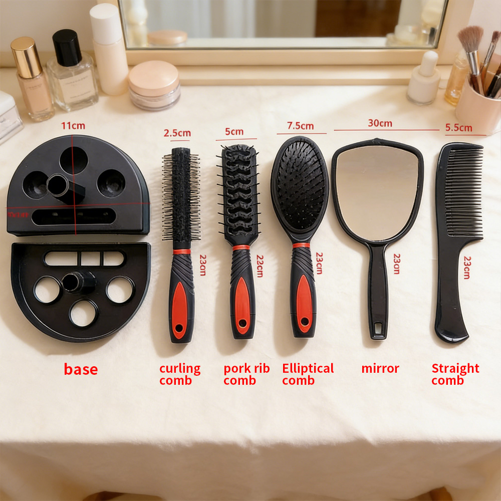 مجموعة مرآة ومشط 5 في 1 مع قاع - مراجعة Men'S Grooming Mirror وسعره