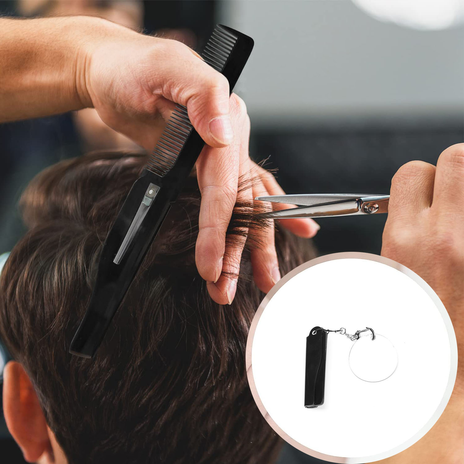 مشط لحية محمول قابل للطي للرجا - مراجعة Men'S Grooming Mirror وسعره
