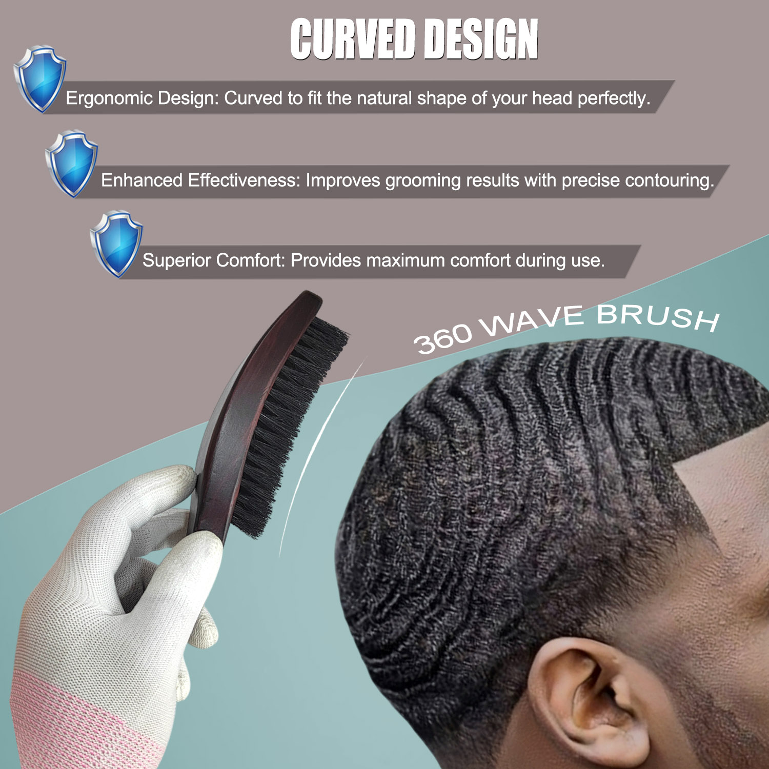 فرشاة شعر وذقن منحنية من جريسم - مراجعة Men'S Grooming Hair وسعره