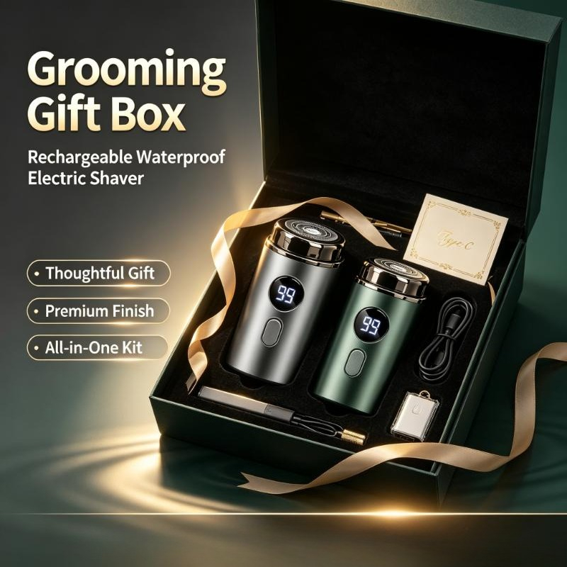 ماكينة حلاقة كهربائية قابلة لإ - مراجعة Men'S Grooming Gift Box وسعره