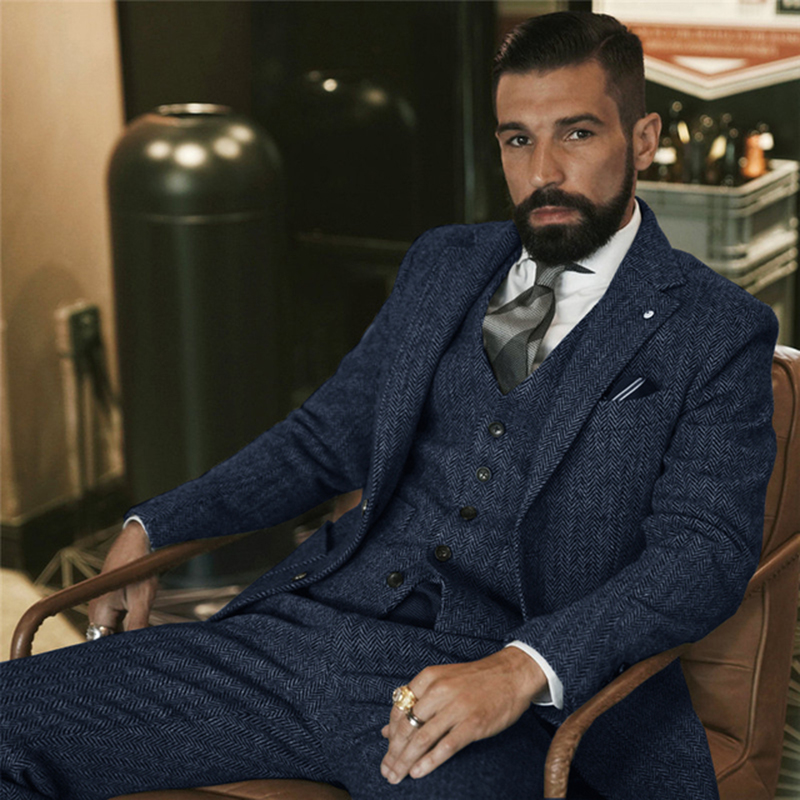 بدلة الشتاء الصوف الرمادي تويد - مراجعة Men'S Grooming Daily وسعره